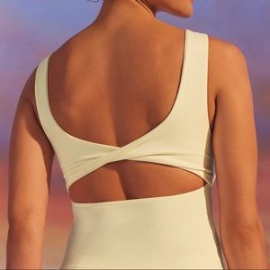 Fabletics Oasis Twist Back Built In Bra Tank